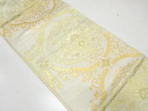アンティーク 花更紗模様織り出し袋帯(材料)